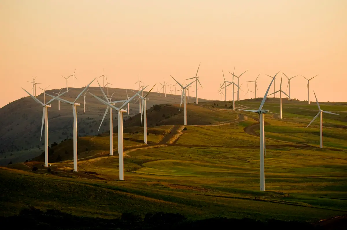 越南嘉萊省風力發電機與太陽能板示意圖（示意圖）