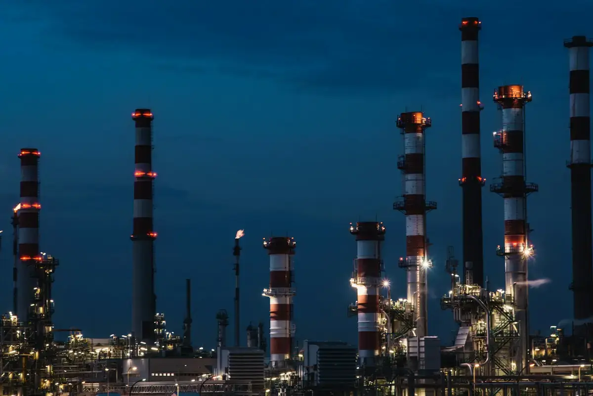 燃氣電廠設備近景（示意圖）