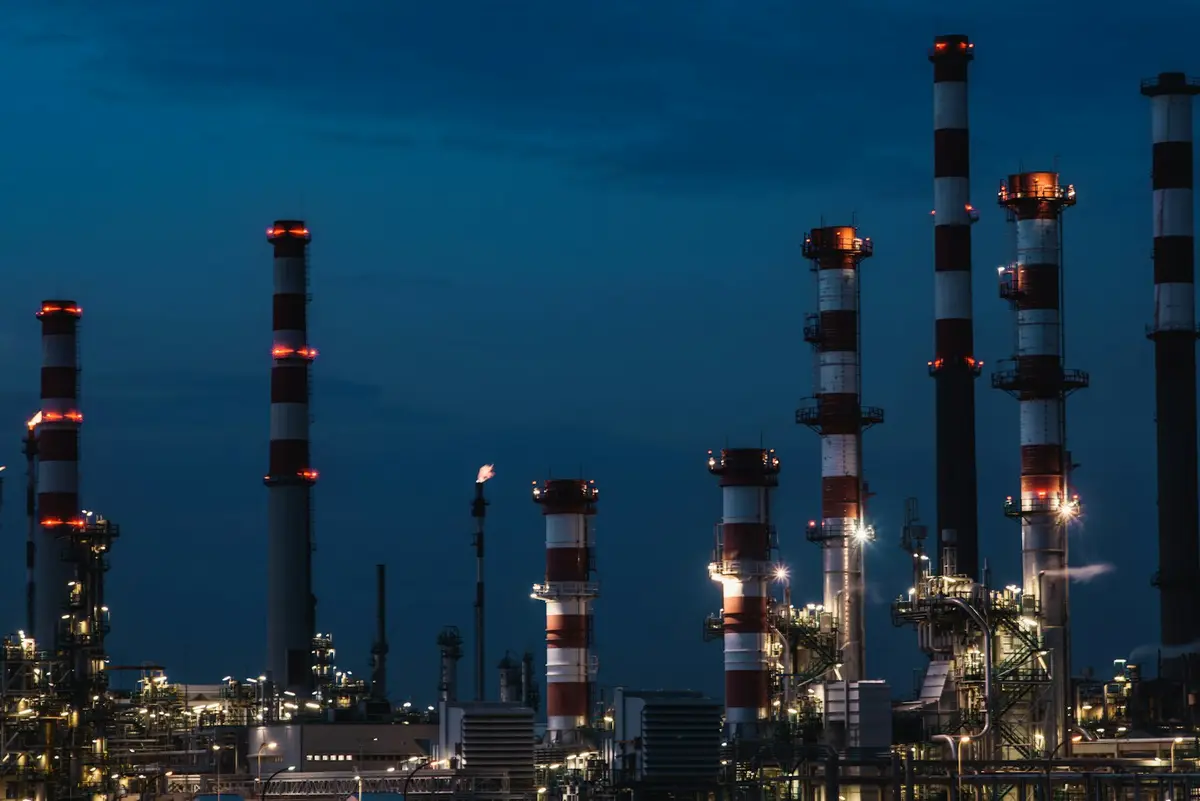 燃氣電廠設備近景（示意圖）
