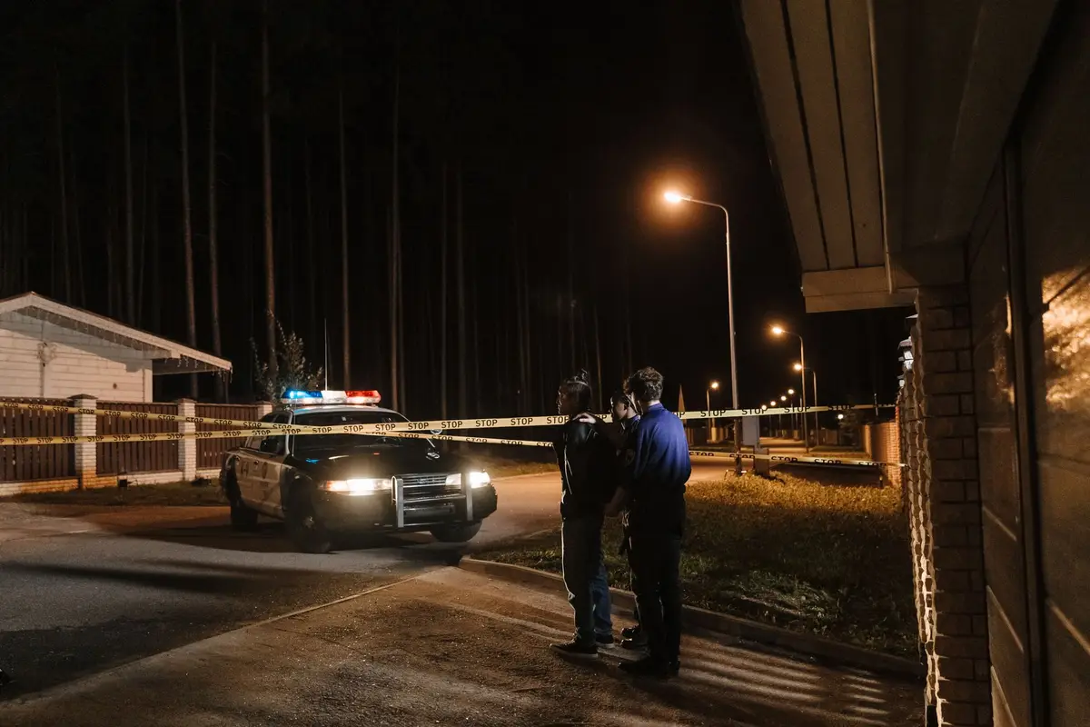 美國大學宿舍區夜間警戒示意圖