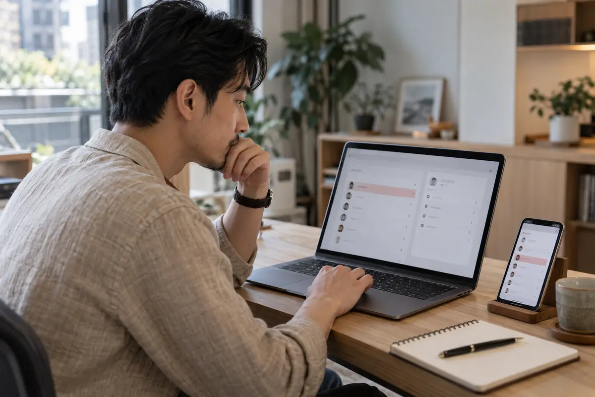 手機、筆電與家庭群組管理畫面，象徵 YouTube Premium 家庭成員被移除後的排查
