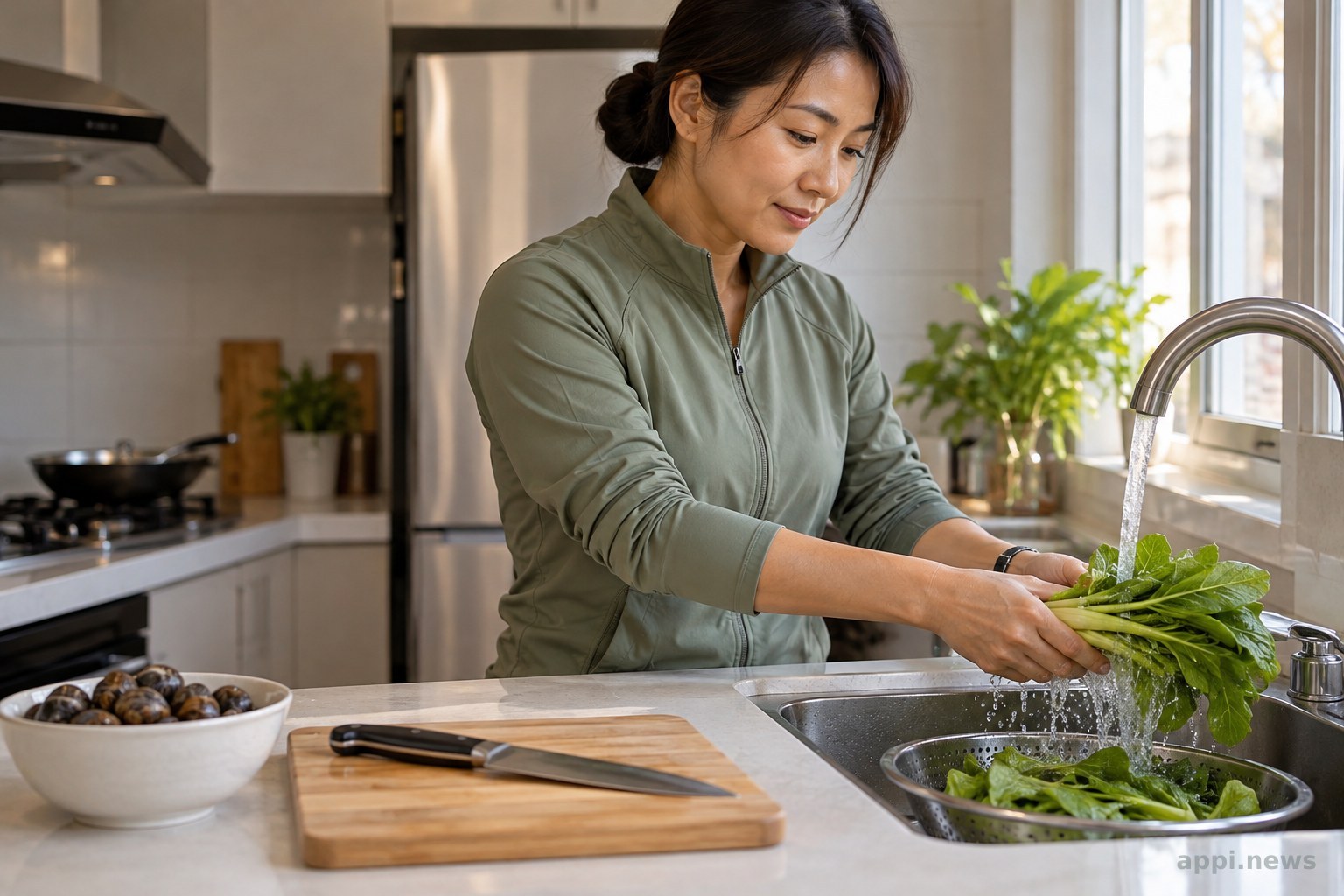 清洗生食蔬菜、處理螺蛞蝓後洗手並分開清潔器具的預防方式