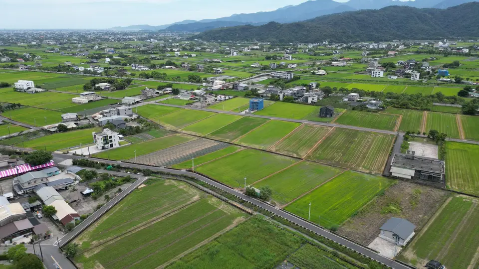 農田旁的鄉間道路(示意圖)