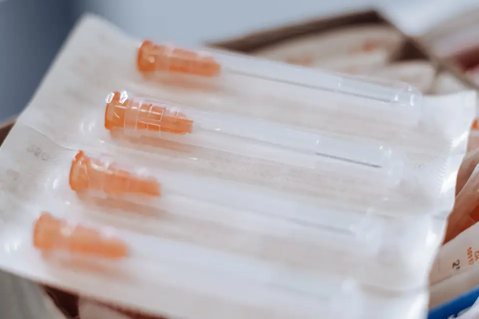 無菌包裝的醫療針具示意畫面