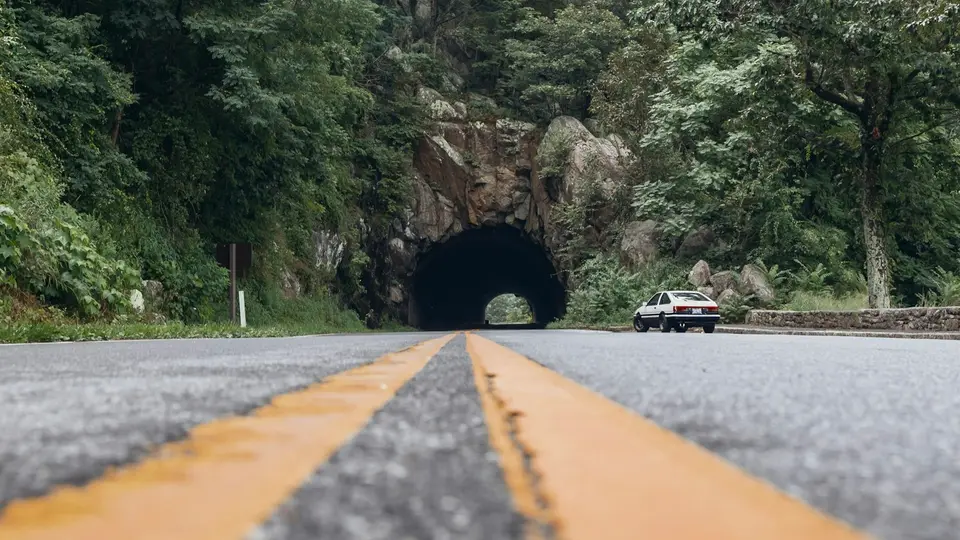 Blue Ridge Parkway沿線山景與道路實景