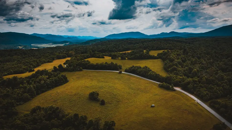 Grayson Highlands State Park高地山景實景